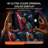 Protection d'écran en verre trempé ultra-fin de qualité AAA, anti-espionnage, 9H de dureté, étanche, pour téléphone portable 2024, 15 Pro Max 11 12