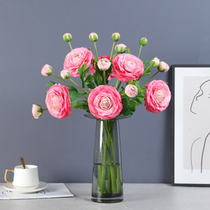 Ranúnculos Artificiales de Seda Tacto Real de Venta al por Mayor de Fábrica para Decoración del Hogar y Bodas Ramo de Novia Floral - Product Image 3