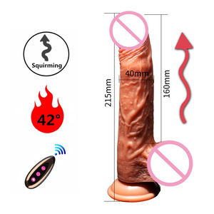 Commercio all'ingrosso Silicone pelle per adulti giocattoli sessuali pene spesse Dildo vibratore vaginale o anale Strap-On imbracatura per le donne - Product Image 1