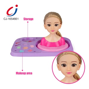 Muñeca de Moda Chengji para Niñas, Juego de Disfraces, Maquillaje, Salón de Cosmética, Juguete de Entrenamiento de Peinado, Cabeza de Muñeca - Product Image 4