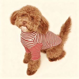 Camiseta de Lujo Personalizada para Perros, Cómoda y Transpirable, con Estampado a Rayas, de Poliéster, Ropa para Mascotas - Product Image 3