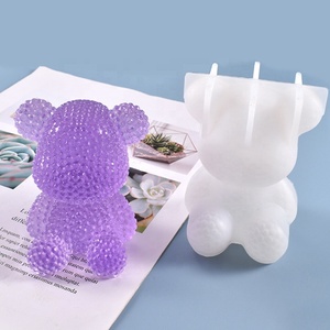 3D Animale Del Silicone Del Coniglio Stampi Orso Colata di Resina Stampi per la Candela, Mestieri Della Resina FAI DA TE - Product Image 4