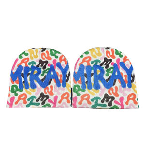 Bonnet d'hiver sans bord en tricot chaud, pour le sport en plein air, avec logo imprimé numériquement, bonnets décontractés, nœuds, motifs camouflage, couleur personnalisée - Product Image 4