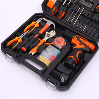 Perceuse électrique au Lithium 115 pièces ensemble matériel électricien kit de maintenance combinaison outils de réparation ménagers multifonctions