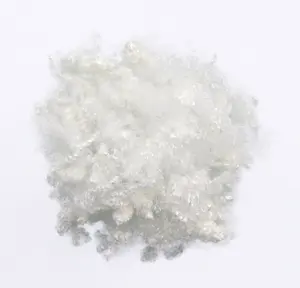 7D-64mm HC non silicon white color padding making materials polyester fiber raw materials