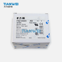 Disjoncteur magnéto-thermique EATON FAZ-C63/3-AS 3P Courbe C 63A 277/480VAC 60VDC 15kAIC sur rail DIN