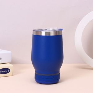 En stock, Gobelet isotherme en acier inoxydable avec haut-parleur Bluetooth et couvercle, Logo personnalisé, Cadeau promotionnel, Vente en gros - Product Image 2
