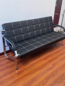 Hiện đại khu vực chờ đợi ghế sofa đặt thoải mái da chỗ ngồi thiết kế bền cho Thẩm Mỹ Viện văn phòng khu vực tiếp tân - Product Image 3