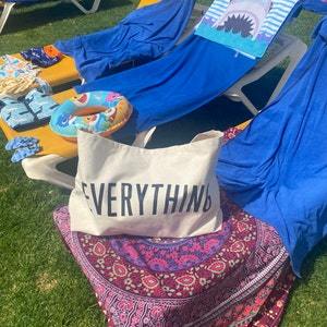 Individuell Bedruckte Logo-Canvas-Strandtasche, Bootstasche, Große Reisetasche, Weekender, Riesige Einkaufstasche, Übergroße Canvas-Einkaufstasche - Product Image 4