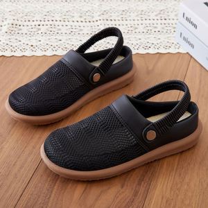 Summer Hollow Out Mesh Sandals Women Japanese Minimalist Closed Toe Slides Polyurethane <b>Soft</b> Sole Casual <b>Shoes</b> Wholesale - Product Image 3