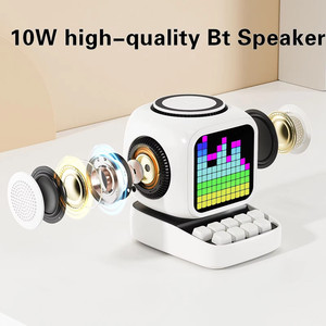 Reloj <span class=keywords><strong>Despertador</strong></span> Portátil USB-C con Altavoz, Asistente de <span class=keywords><strong>Google</strong></span>, Cargador Inalámbrico y Decoración con Luz LED de Colores - Product Image 5
