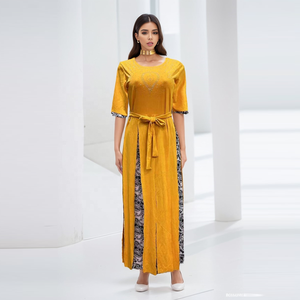 <strong>New</strong> <strong>Fashionable</strong> <strong>Fashionable</strong> Style Waistband Featured Pattern African <strong>Kitenge</strong> Women Elegant Printed Dress2023 - Product Image 2