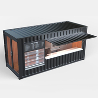 Boîte modulaire de haute qualité, conteneur de café de magasin de kiosque de maison préfabriquée