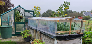 Patio clair étanche PVC bâche tricoté Patio couverture œillets câble attache résistant à la déchirure Camping plantes <span class=keywords><strong>serre</strong></span> couleur verte - Product Image 4