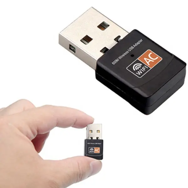 Usb wifi 5 dongle sem fio para laptop pc 802.11ac 600Mbps adaptador wifi usb rtl8811 dongle wifi com CE