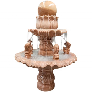 <span class=keywords><strong>Fontaine</strong></span> d'eau <span class=keywords><strong>solaire</strong></span> extérieure naturelle Décoration de jardin Fontaines de <span class=keywords><strong>bouddha</strong></span> en marbre Cascade décorative extérieure - Product Image 5