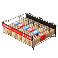 Bâton de batterie personnalisé Bin Rack de stockage pour Slatewall, support d'affichage des instruments de musique