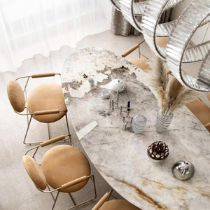 2025 prezzo all'ingrosso Patagonia granito o marmo tavolo da pranzo rotondo & pietra naturale tavolino da caffè - Product Image 2