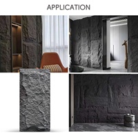 Dalles murales en pierre artificielle PU de haute qualité, panneaux muraux en faux pierre pour la décoration de la maison
