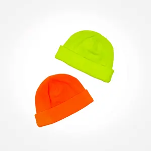 Outdoor OEM Solid Colour Windproof Skiing Hiking Polsr Fleece Soft Beanie Hat