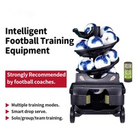Machine d'entraînement au football portable, durable, réglable, à vitesse variable, pour l'enseignement de tous les niveaux, pour terrain en herbe extérieur