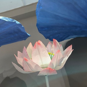 Arte de Papel de Hoja de Loto, Artesanía del Patrimonio Cultural Inmaterial, Flor Artificial para Decoración de Lugares Turísticos - Product Image 2