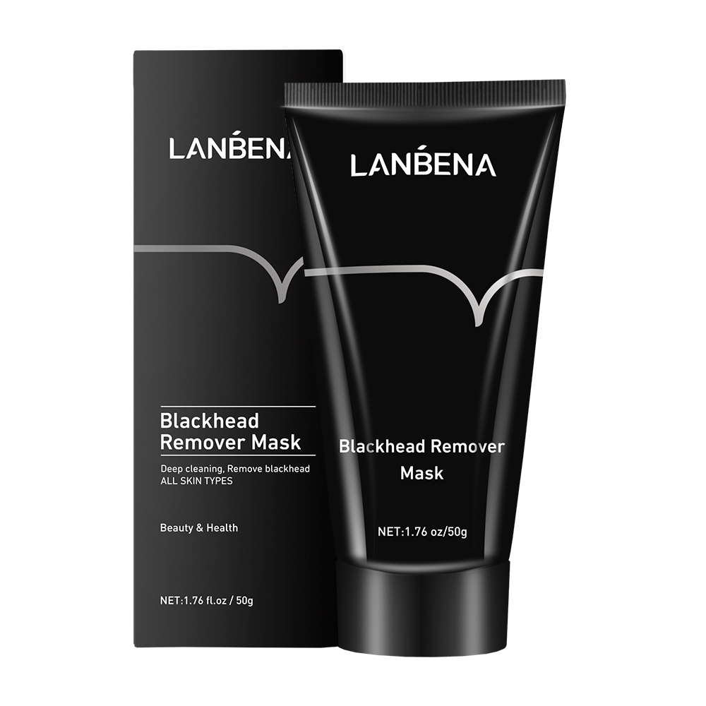 LANBENA Natural Bamboo Charcoal Blackhead Remover Mask Nose Black Head Pore Strips Peel Off Facial Mask