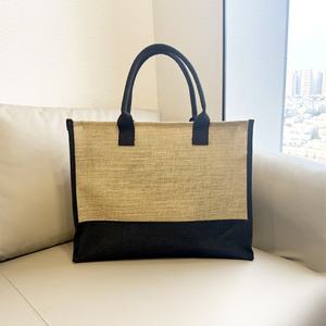 Custom Manufacturers Natural Grocery Shopping Hessian Bags With Eco Friendly Natural Burlap - Product Image 4