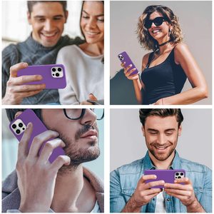 Ốp Điện Thoại Cho <span class=keywords><strong>IPhone</strong></span> 14 Pro Max 11 12 13 X XR XS <span class=keywords><strong>7</strong></span> 8 <span class=keywords><strong>Plus</strong></span> Ốp Lưng Mềm Silicon Lỏng Chống Sốc Màu Trơn - Product Image 6