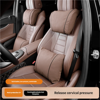 Reposacabezas de Felpa para Auto de Lujo con Relleno de Algodón Natural - Suave y Transpirable, Apto para Todas las Estaciones - Soporte para el Cuello en el Auto