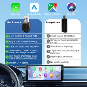 อะแดปเตอร์รถยนต์ arplay Android แบบ2 in 1แบบไร้สายรองรับรถยนต์รุ่น5G WiFi BT 5.2 - Product Image 6