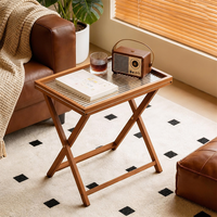 Table basse pliable moderne en acrylique durable pour salon et hôtel, mobilier de maison décoratif de luxe