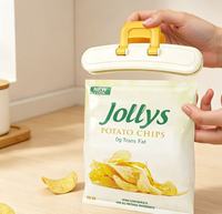 Clip de scellage portable pour sacs alimentaires, pince multicolore en plastique pour sacs à collation, scelleur hermétique réutilisable pour le stockage des aliments secs en cuisine