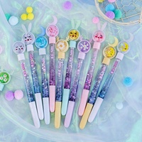Stylo gel à paillettes liquides créatif mignon de dessin animé kawaii 2025 pour enfants