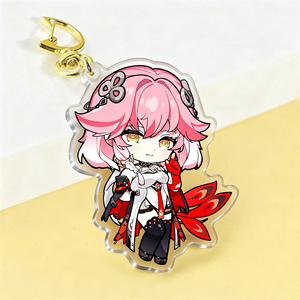 Custom Wholesale <b>Anime</b> Cartoon Acrylic UV Printing Waterproof Key Chain Bag Hanging Ornaments Fashionable Creative Friends Gifts - Product Image 1