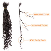 Nuovi Arrivi Origiena: Estensioni Dreadlock Boho Goddess in Capelli Umani, Attacchi Ricci in Capelli Umani Remy Brasiliani per Crochet