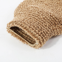 Gant exfoliant pour le corps en sisal et chanvre, fait main, écologique, avec logo personnalisé, pour le lavage corporel, la douche et l'élimination des peaux mortes