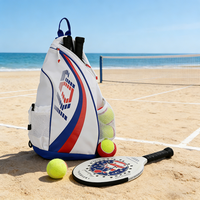 KOP Anpassbares Logo Großhandel Bestseller Strand-Tennis-Umhängetasche mit Riemen und Zusatztaschen für Männer und Frauen