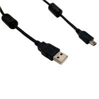 Vente en gros Câble USB MINI5P pour téléphone portable Android avec deux ferrites