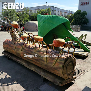 Nhện kích thước lớn trên cây mô hình côn trùng animatronic trang trí công viên - Product Image 5