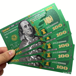 Billetes <span class=keywords><strong>de</strong></span> Dólar Estadounidense en Oro Negro <span class=keywords><strong>de</strong></span> 24K, Lámina Dorada <span class=keywords><strong>de</strong></span> <span class=keywords><strong>100</strong></span> Dólares, Dinero Ficticio, Impermeable, Recuerdo Conmemorativo, Colección <span class=keywords><strong>de</strong></span> Billetes - Product Image 4