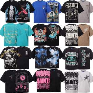 Camisetas de Manga Corta Personalizadas al Por Mayor a Bajo Precio, Camisetas R3BEL con Estampado Gótico Urbano para Hombre - Product Image 2