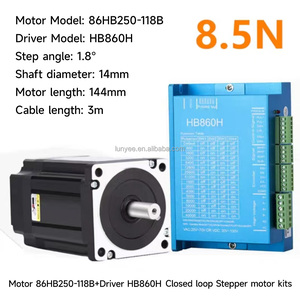 Motor Paso a Paso de Bucle Cerrado Nema 34 <span class=keywords><strong>86HB250</strong></span>-118B de 8.5N.m con Codificador y Controlador HB860H para Máquinas Industriales - Product Image 5