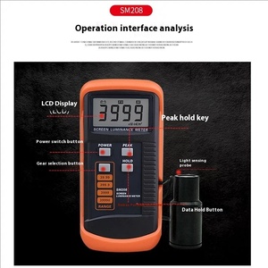 Sm208 màn hình độ sáng <span class=keywords><strong>Meter</strong></span> nhựa quay số <span class=keywords><strong>Meter</strong></span> cho điện thoại di động và TV đo lường cho máy sử dụng - Product Image 6