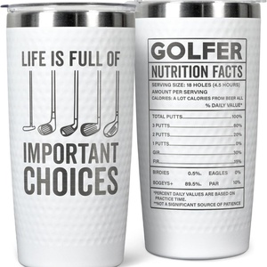 Tazza Termica da Viaggio 20oz con Stampa Mazze da Golf, Doppia Parete in Acciaio Inox, Personalizzabile, Regalo per Golfisti - Product Image 3