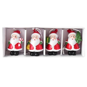 Custom Wholesale Resin <b>Christmas</b> Ornaments Box Set Santa Elk Pet Dog <b>Mini</b> House Xmas <b>Tree</b> Hanging Decorations for Holiday Gift - Product Image 1