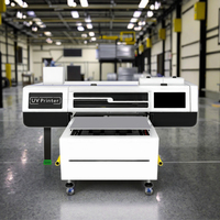 6090 UV Flatbed Printer otomatis multifungsi mesin Inkjet untuk telepon kayu akrilik logam hadiah khusus UV pencetakan DTF