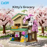 Cada C66071-C66074 2026 Nuevo Mini Diorama de Escena Urbana, Adornos para el Hogar, Modelo de Casa de Té, Regalo Festivo, Sets de Bloques de Construcción