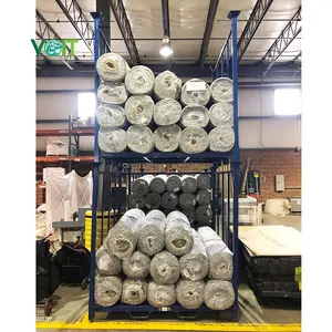 Custom Metal Textile Storage Warehouse Fabric Roll Mattress Carpet Racking