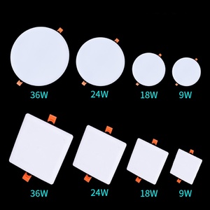 Nhà Máy Bán Buôn Mỏng 6W 9W 12W 15W 18W 24W 36W 48Wround Vuông Lõm Trần LED Bảng Điều Chỉnh Ánh Sáng Với Bán Buôn Sản Phẩm Mới - Product Image 2